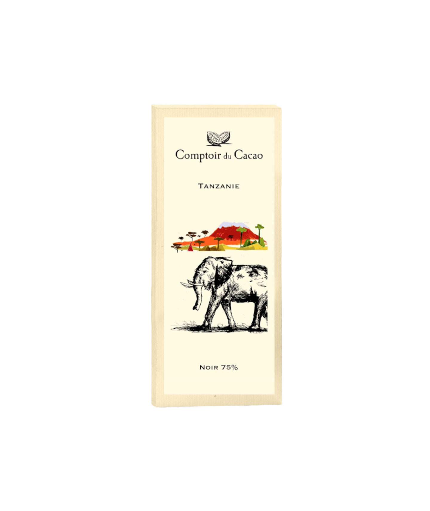 Tablette de chocolat noir Tanzanie 75%