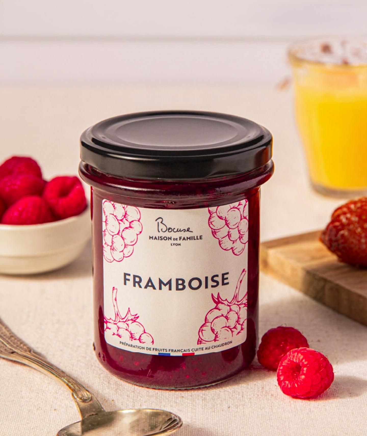 Préparation à base de framboise