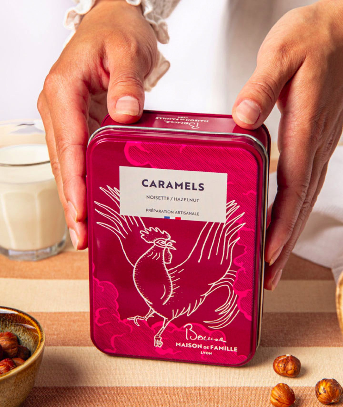 Caramels au beurre salé et noisette - Boite en métal