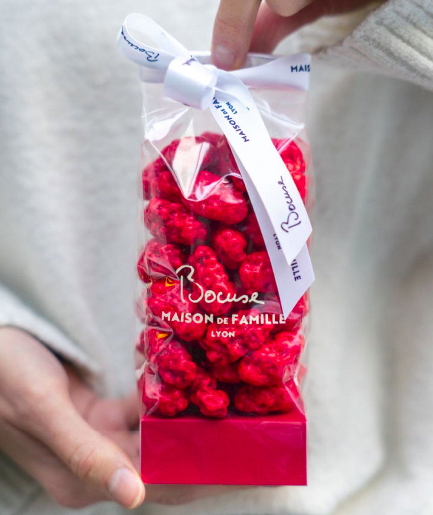 Sachet de pralinés roses