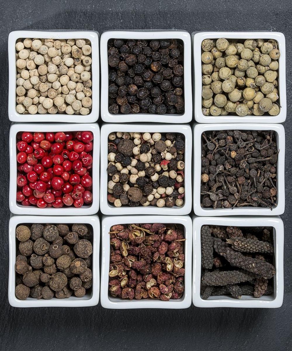 Coffret découverte de 9 poivres du monde