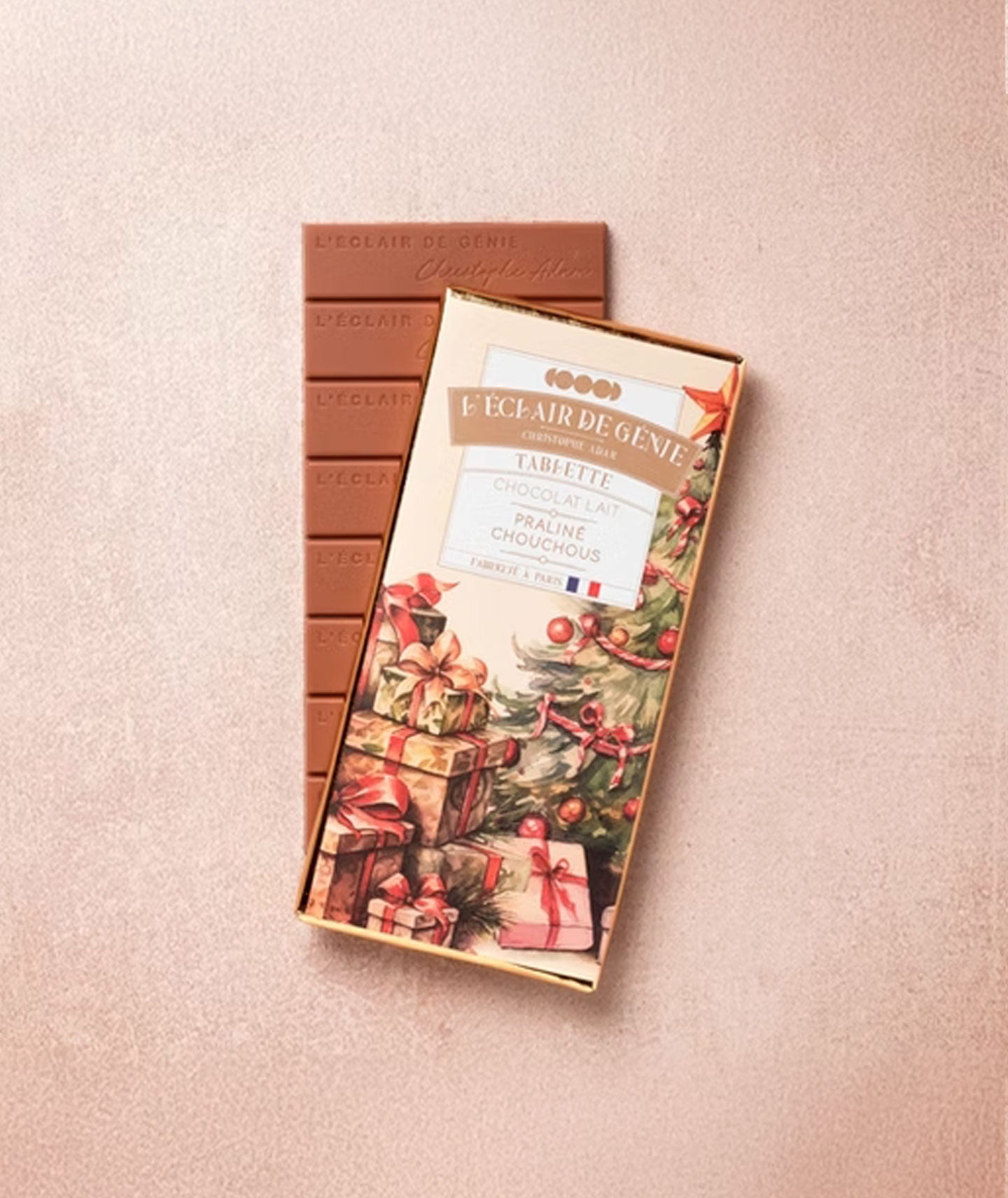 Tablette chocolat lait et praliné chouchou