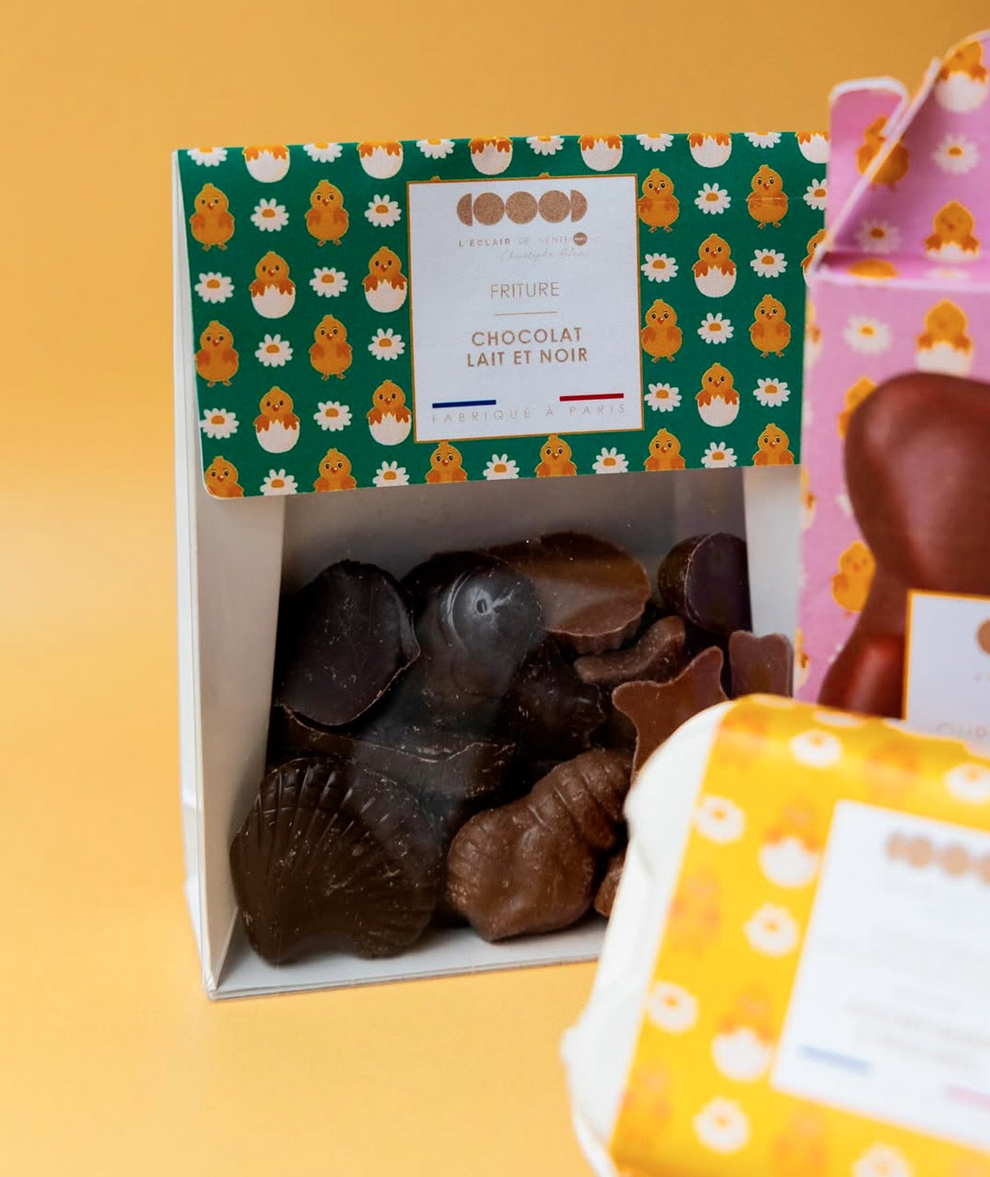 Fritures au chocolat lait et noir