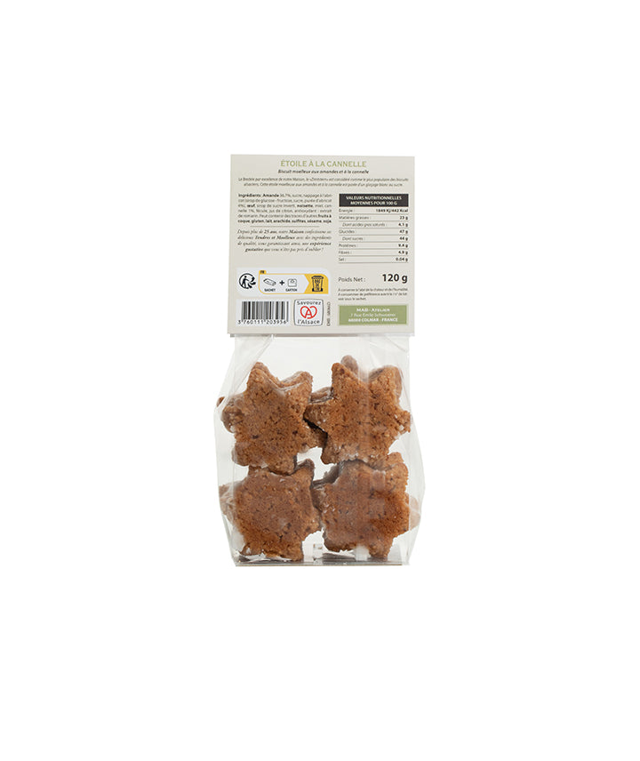 Biscuits moelleux à la cannelle en forme d’étoile