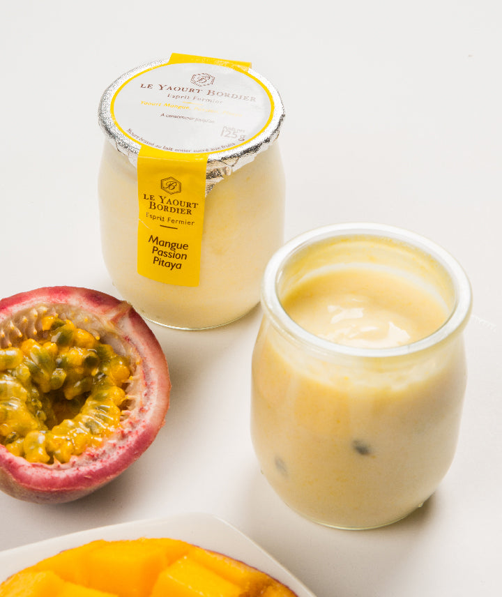 Yaourt Bordier mangue passion pitaya