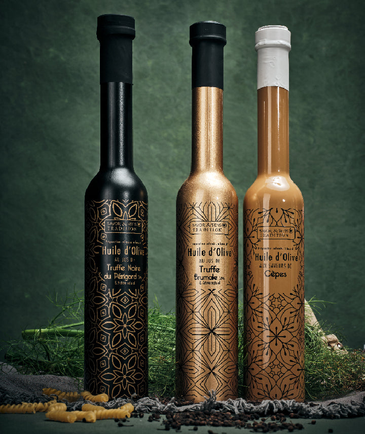 Huile d'olive jus de truffe noire - 20cl