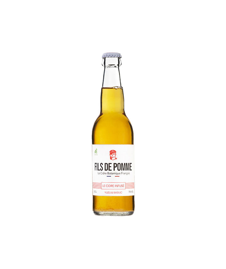Cidre infusé bio au yuzu et basilic - Cuvée L'audacieux
