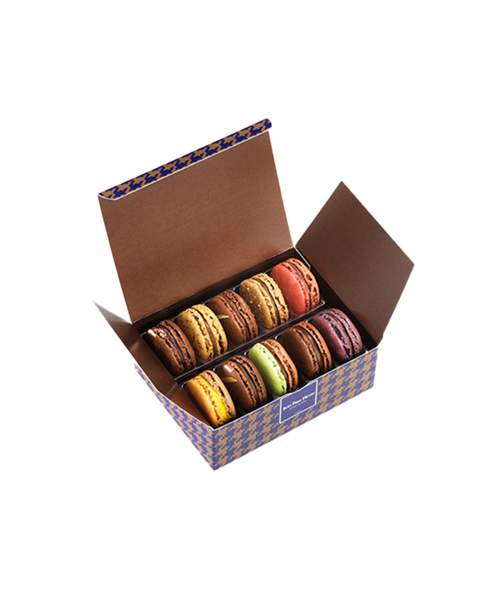 Étui 10 macarons assortiment