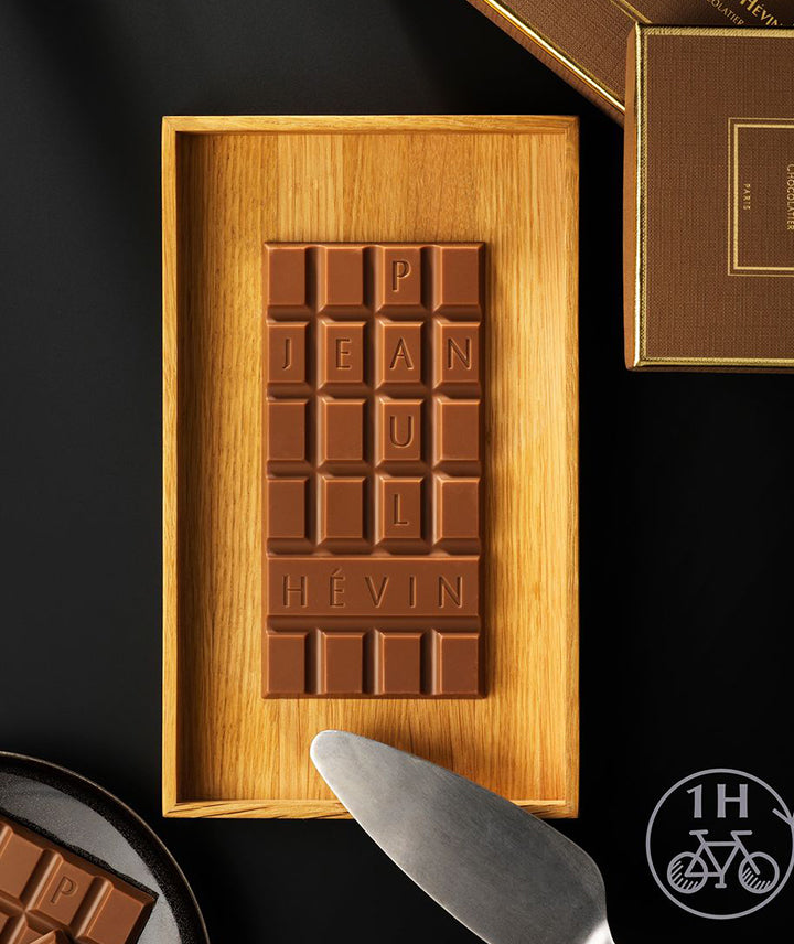 Tablette chocolat lait caramel fleur de sel