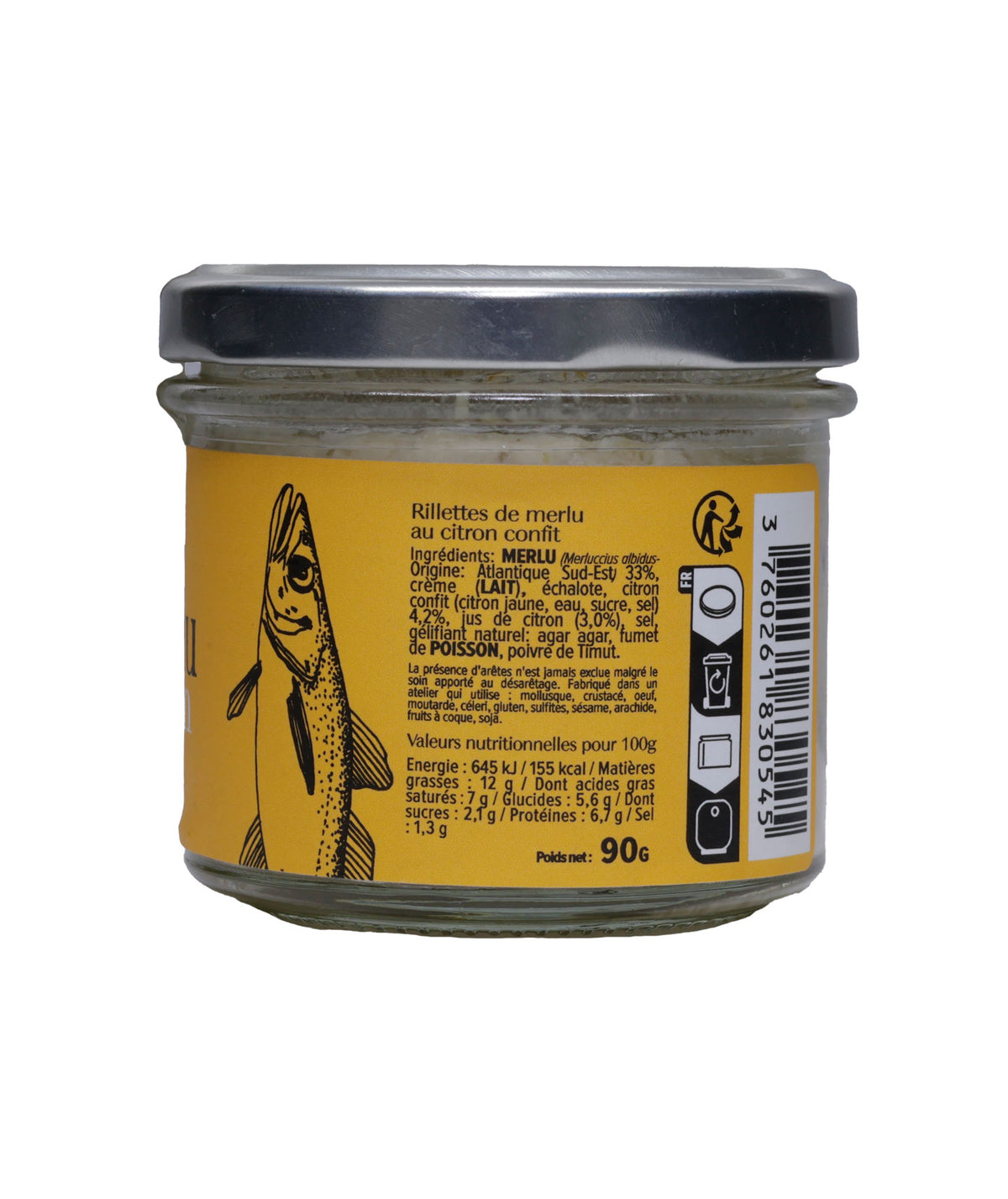 Tartinable Merlu citron confit