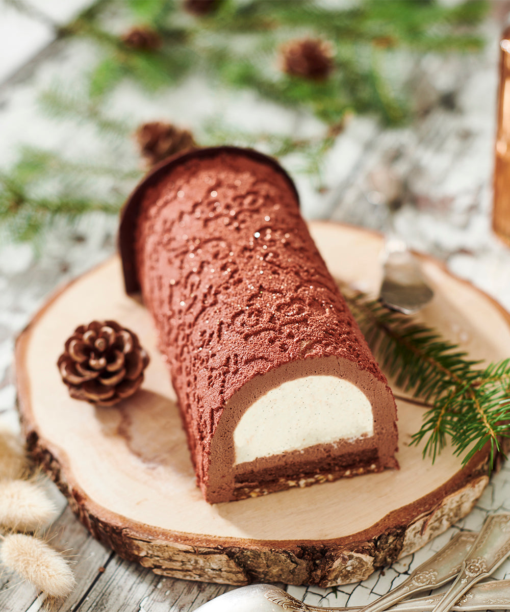 Bûche chocolat vanille
