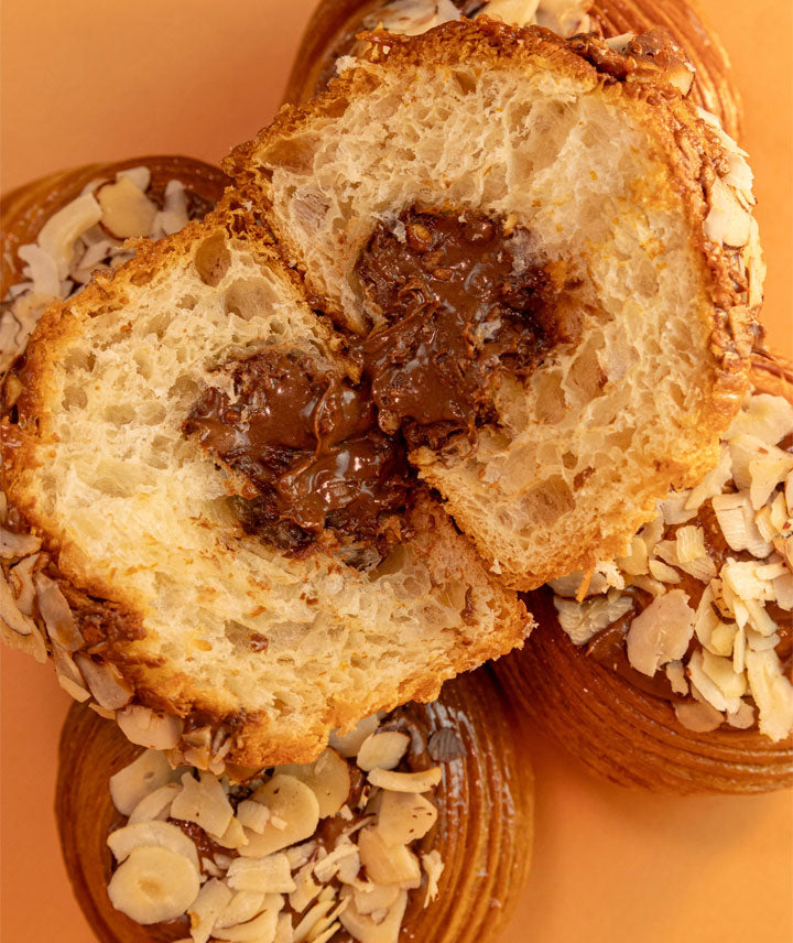 Brioche feuilletée pâte à tartiner