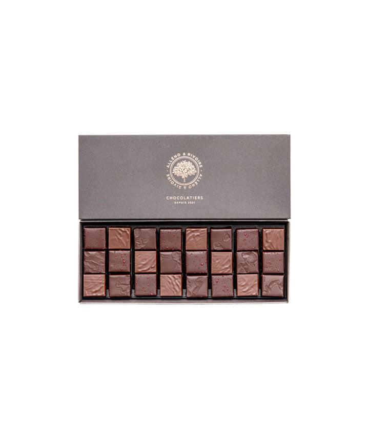 Coffret de 24 ganaches chocolat