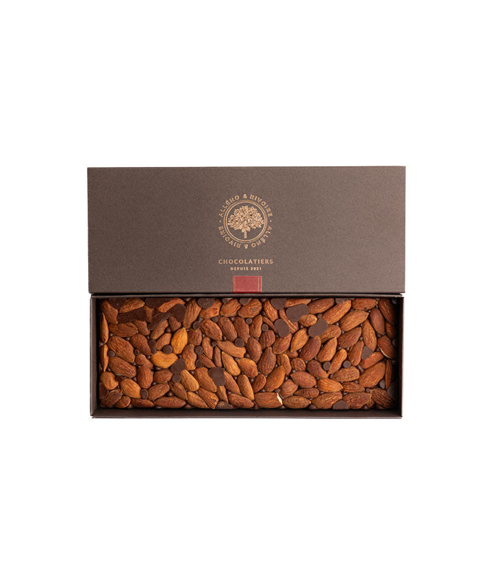 Mendiant amandes chocolat noir