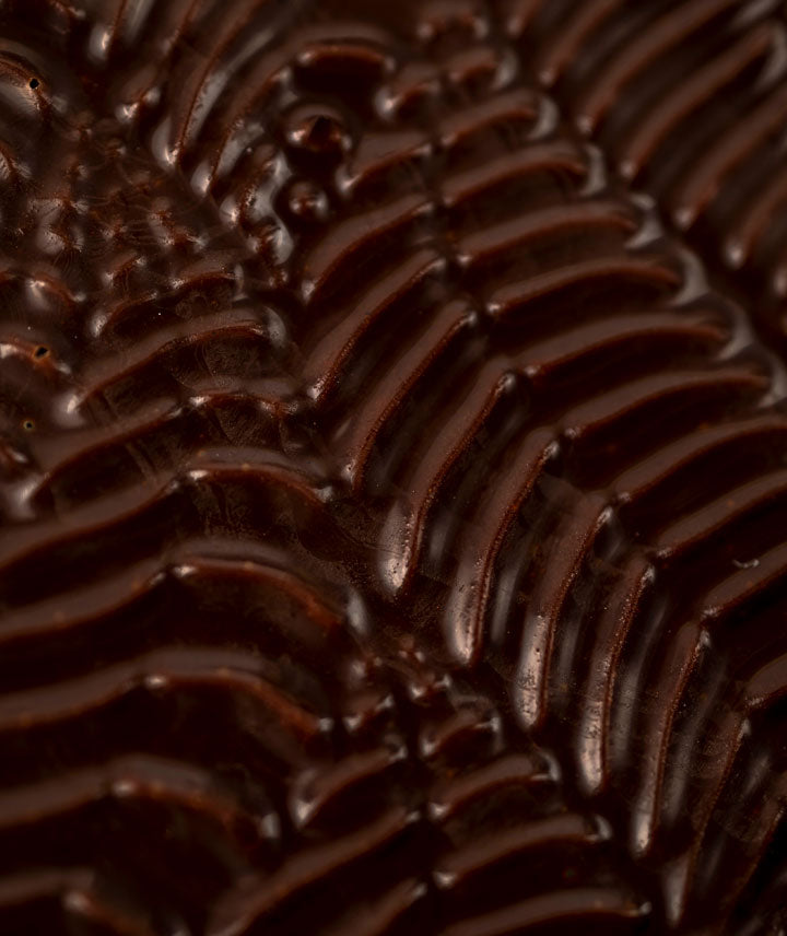 Coffret de 3 oeufs à plat de palmier - Chocolat noir et praliné noisette