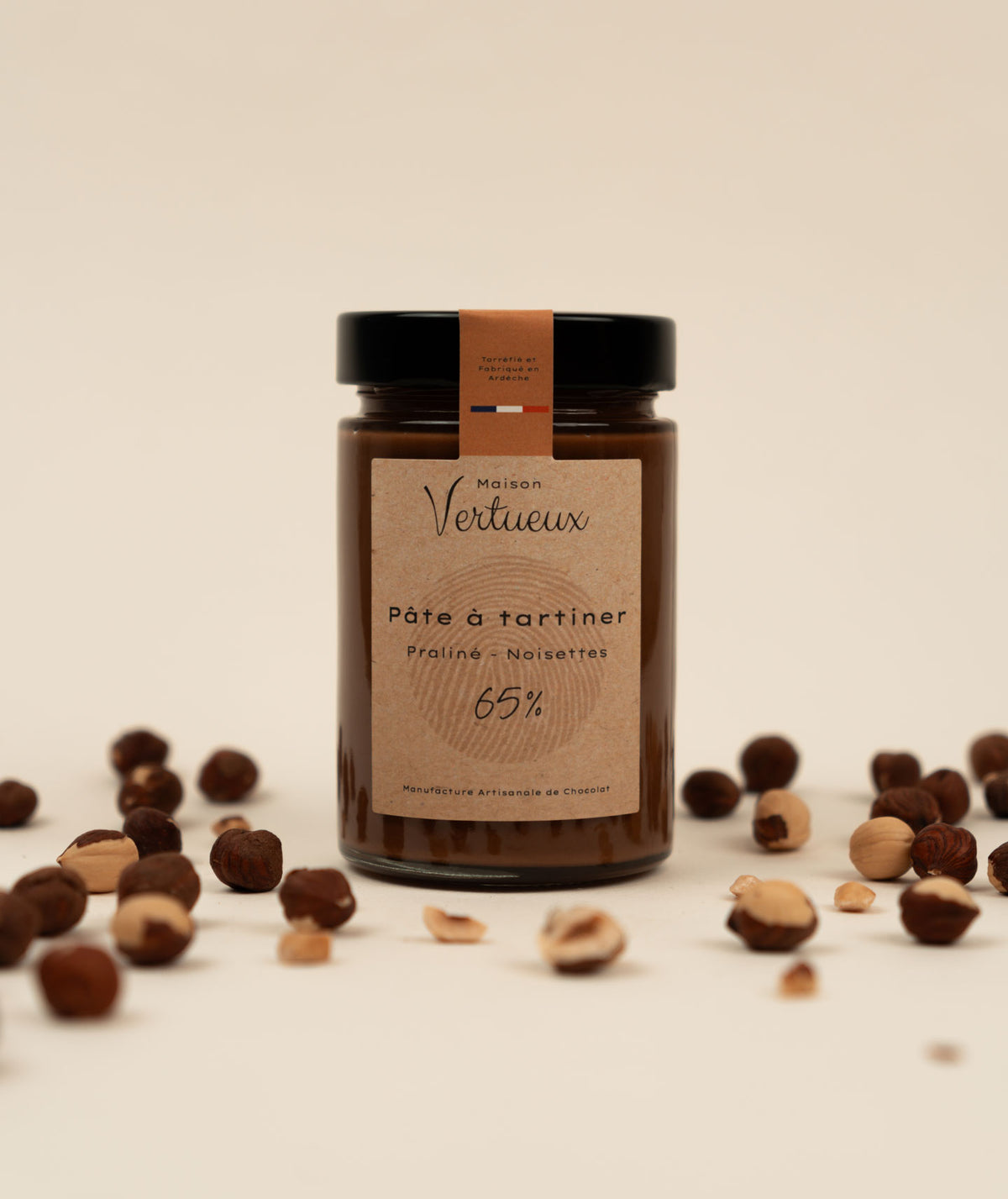 Pâte à tartiner praliné noisette 65%