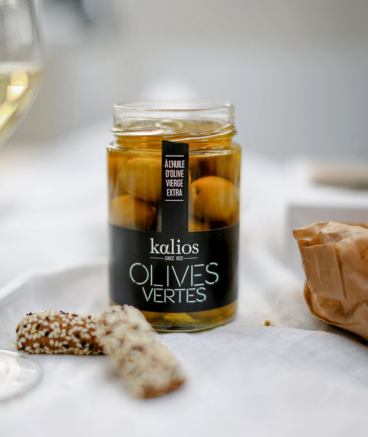Olives vertes à l'huile d'olive