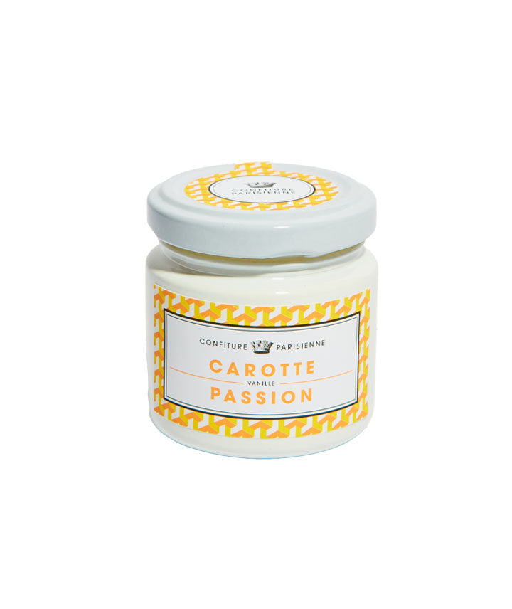 Confiture carotte, fruit de la passion et vanille