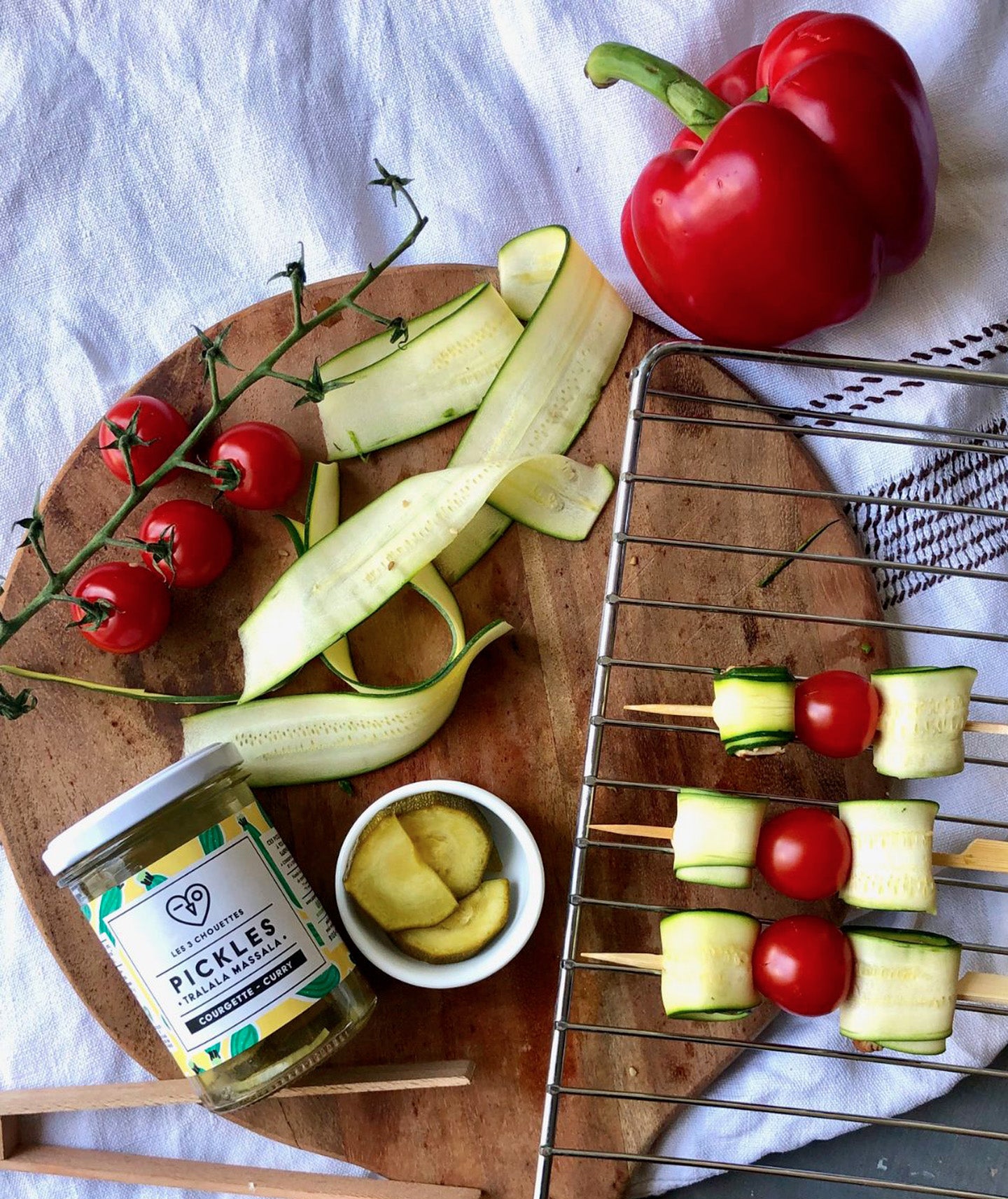 Pickles courgette au curry - Bio