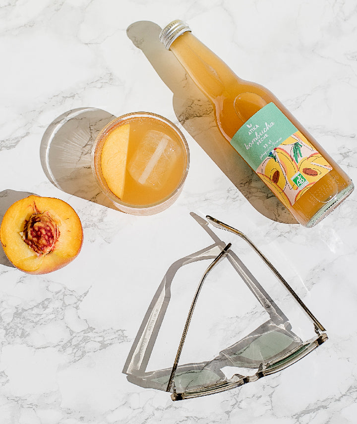 Kombucha pêche bio