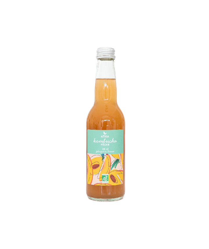 Kombucha pêche bio