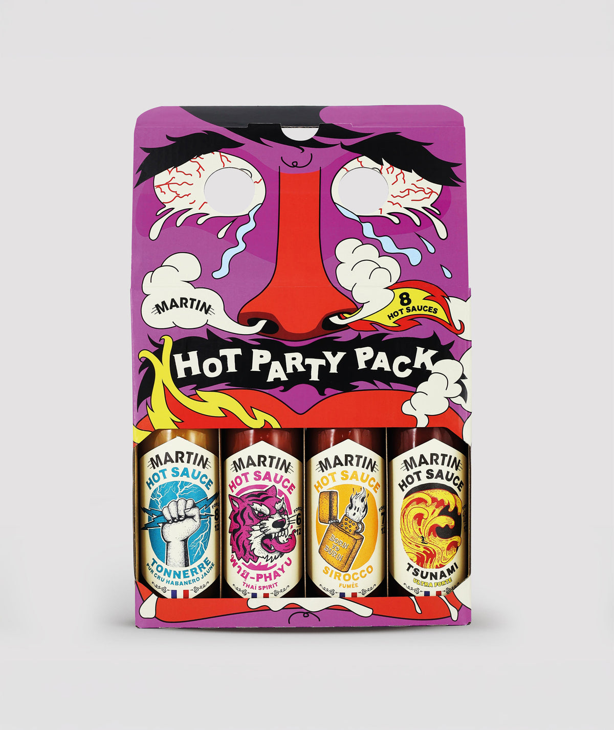 Coffret 8 sauces "Hot Party"