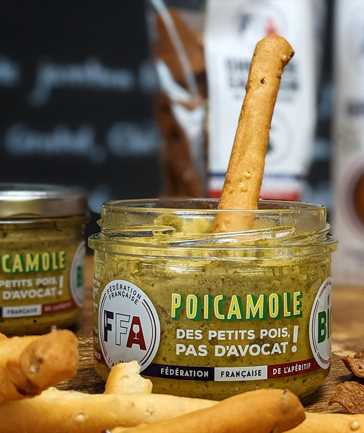 Poicamole, des petits pois, pas d'avocat ! Bio