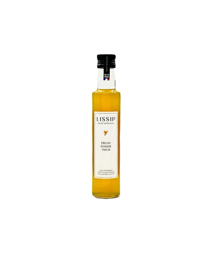 Sirop pêche, pomme et thym