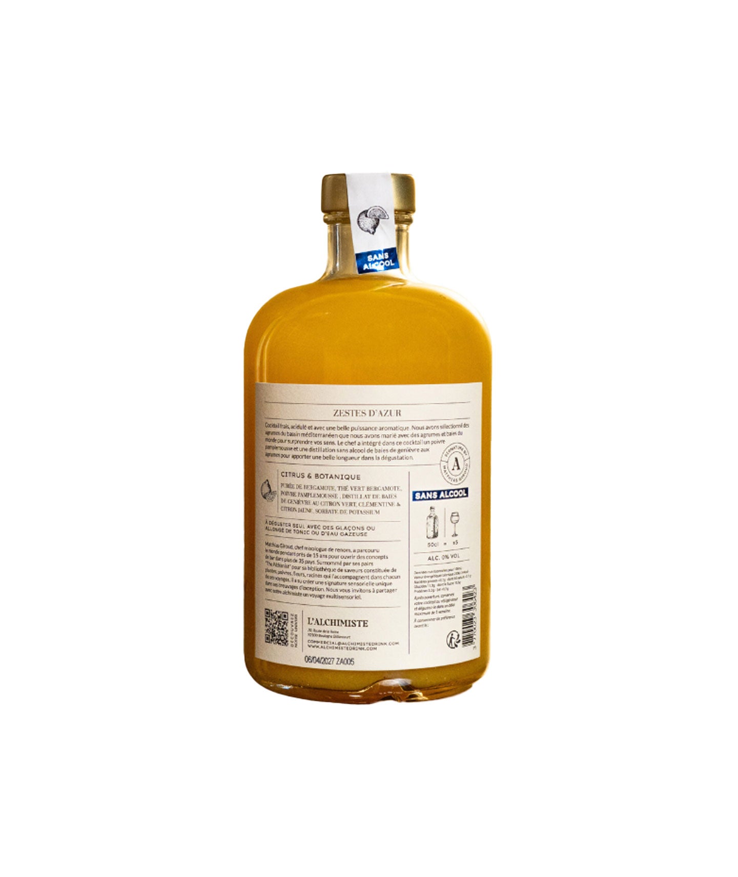Cocktail bergamote, citron et clémentine - Zestes d'Azur 0,0%