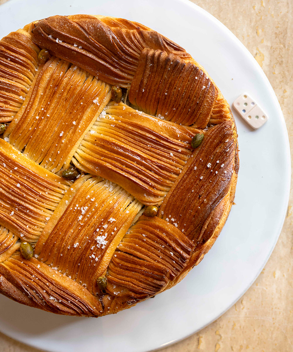 Babka des Rois pistache d’Iran et fleur de sel