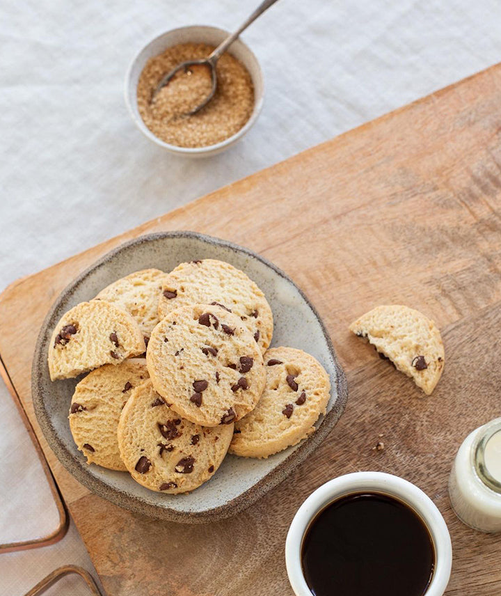 Biscuits shortbread pur beurre pépites de chocolat