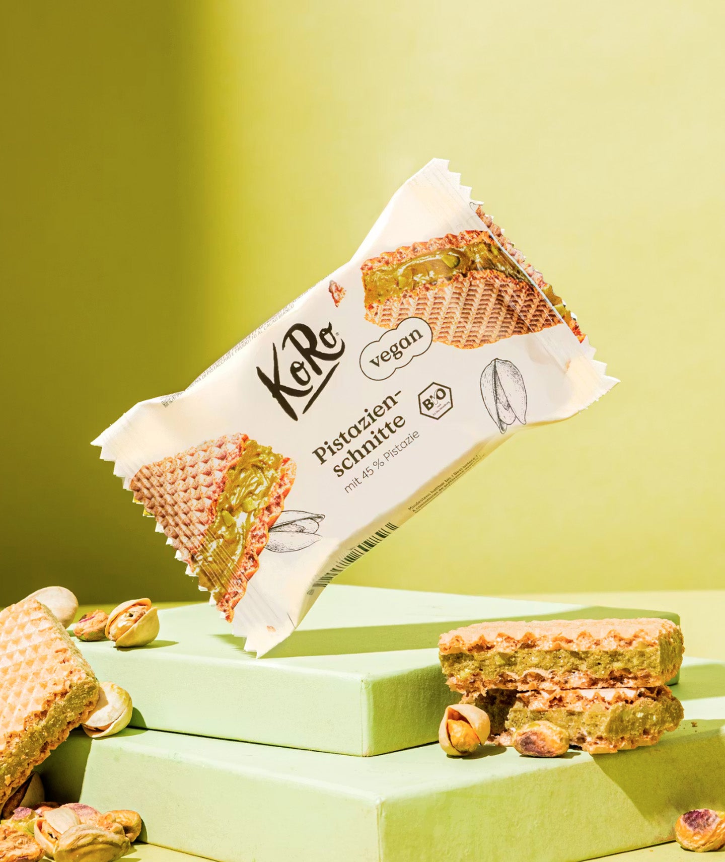 Gaufrettes pistache bio