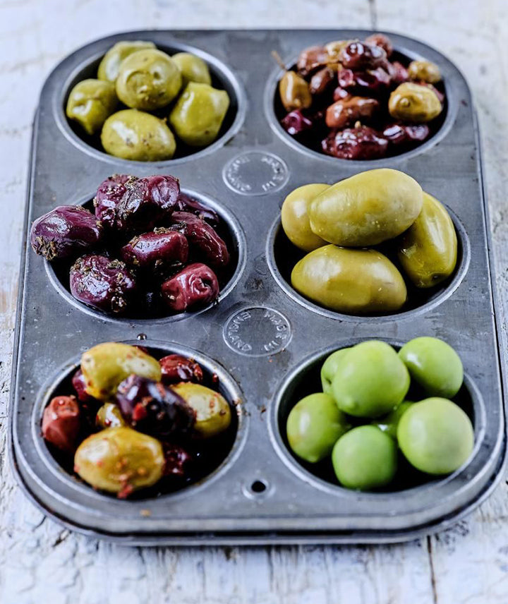 Mix olives vertes et noires