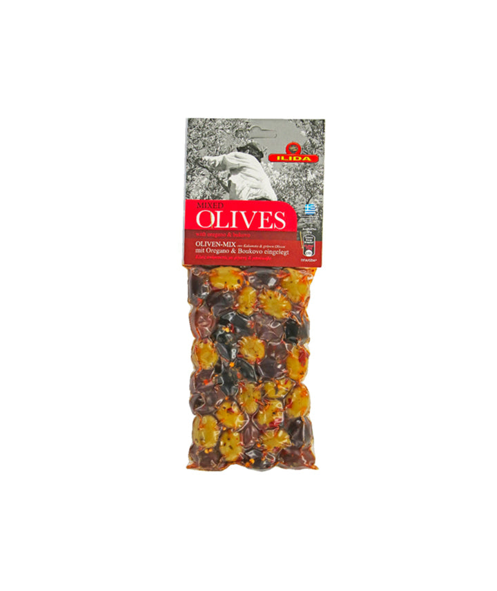 Mix olives vertes et noires