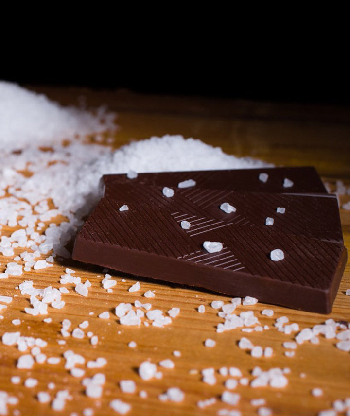 Tablette de chocolat noir 70% - Sel de Guérande