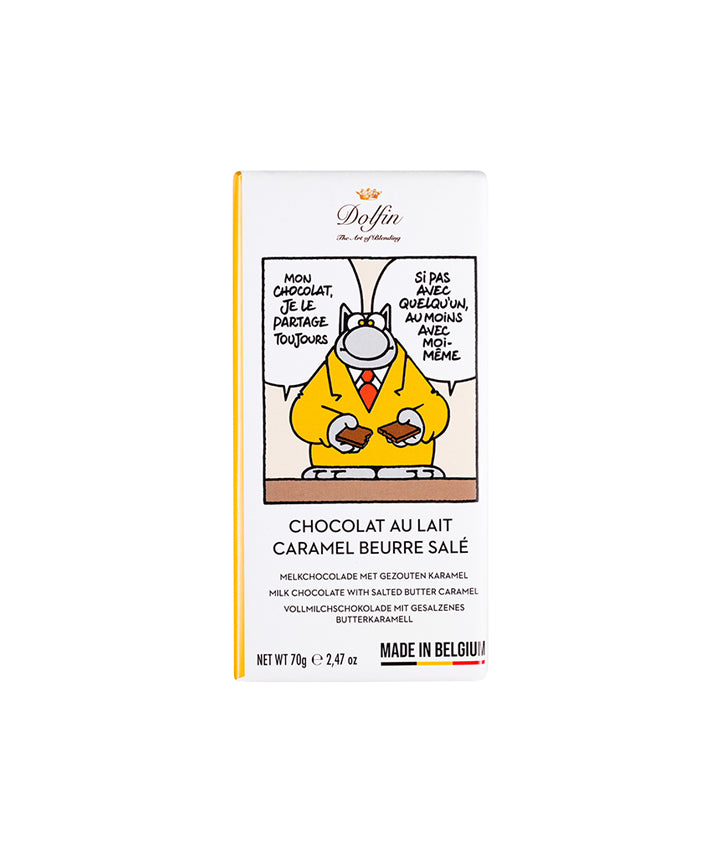 Tablette de chocolat au lait 37% au caramel beurre salé