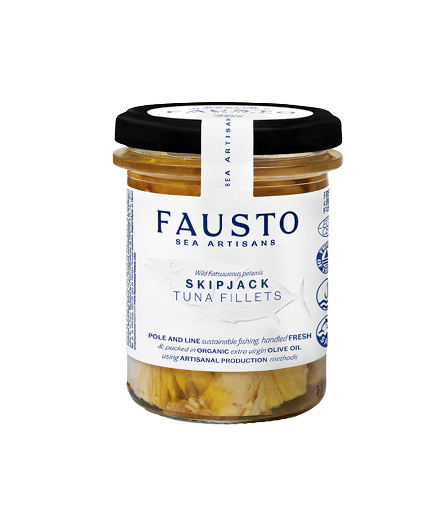 Filets de thon Skipjack à l’huile d’olive bio