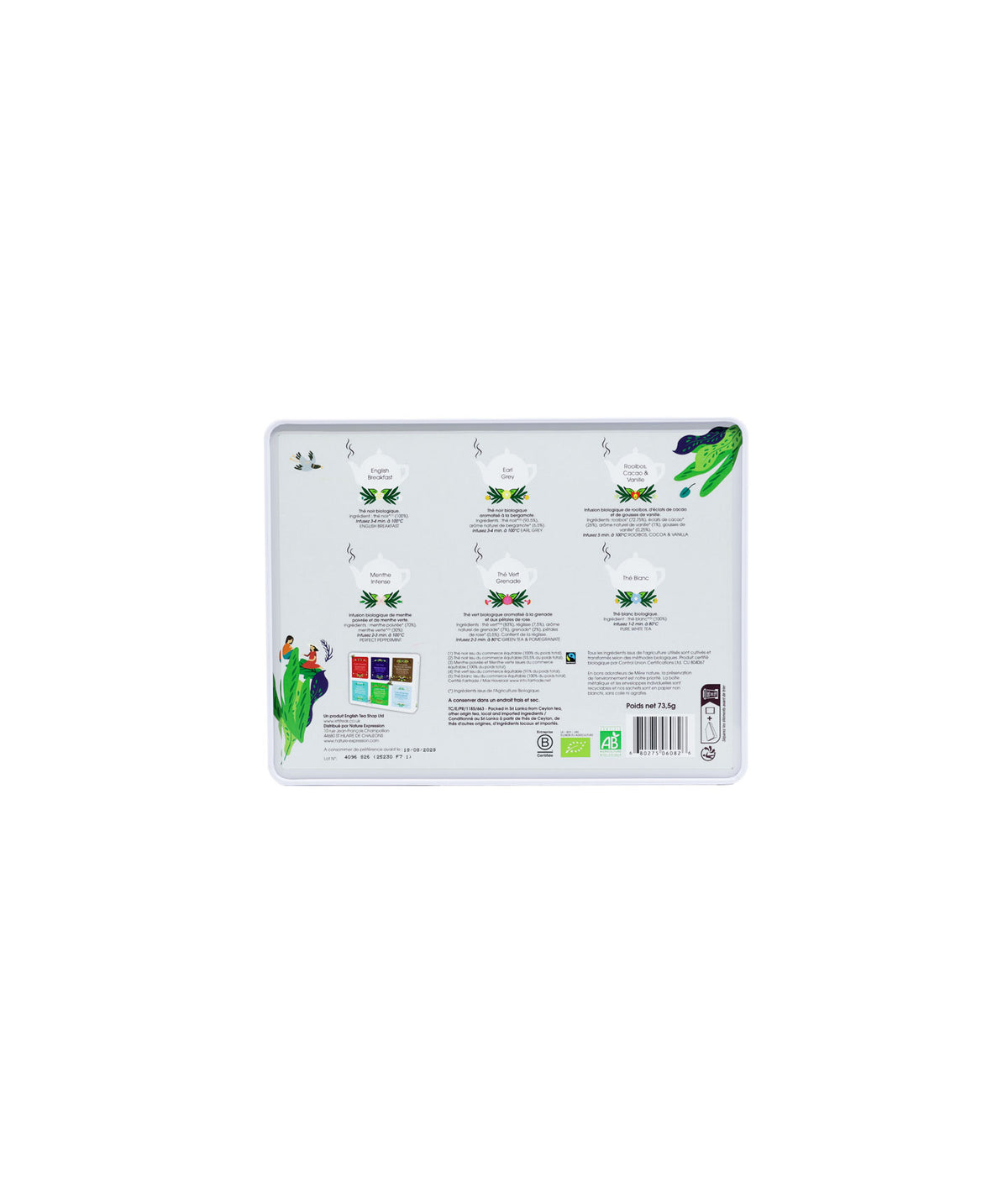 Coffret Luxury de thés et infusions bio - 36 sachets