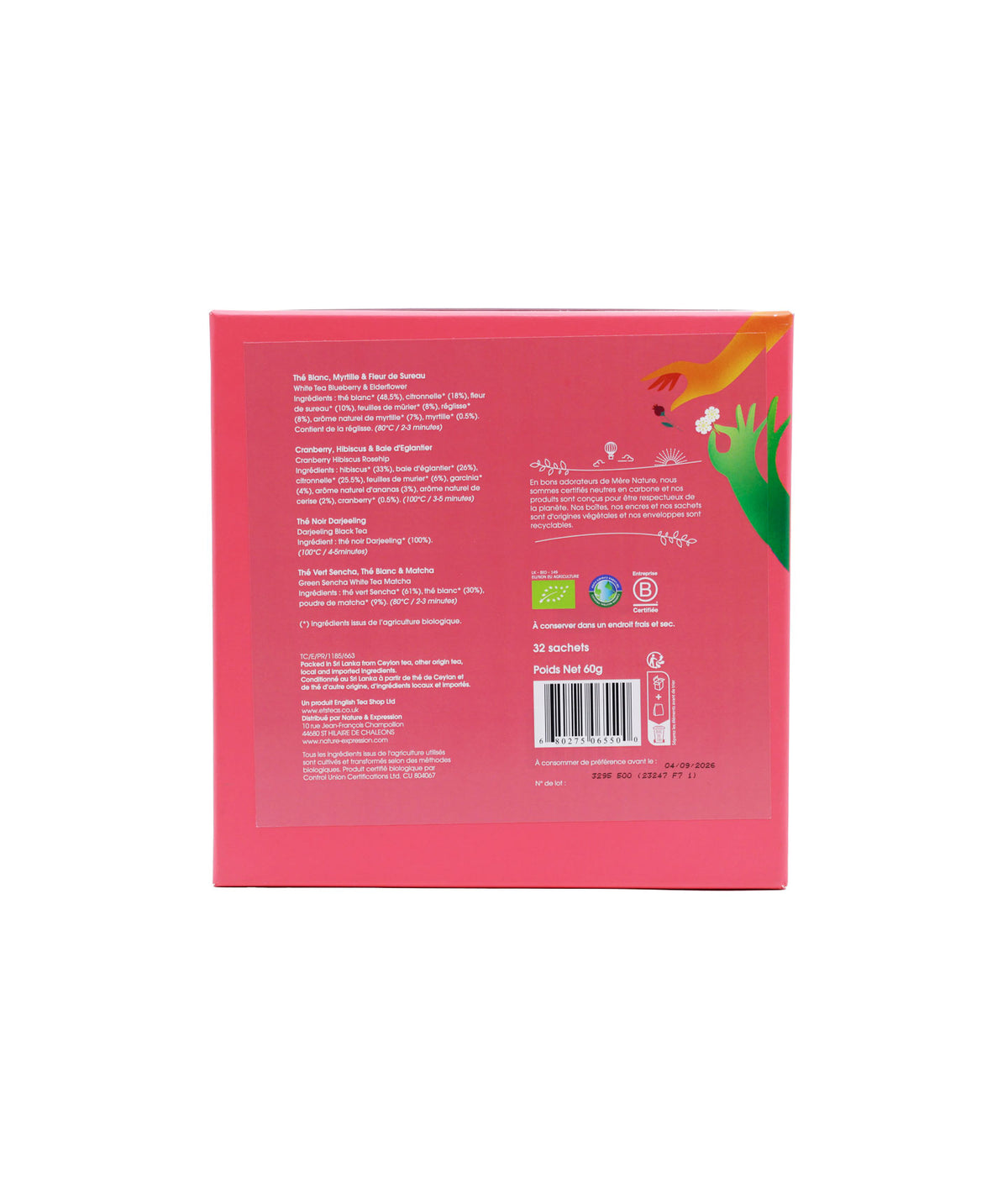 Coffret "Moments d'Amour" bio - 32 sachets