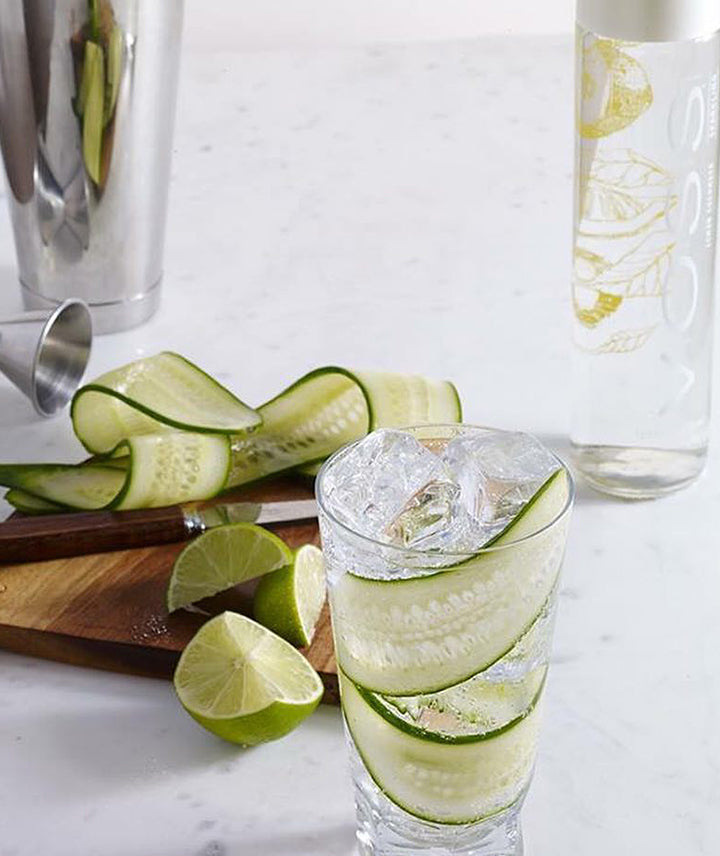 Eau Voss gazeuse citron concombre