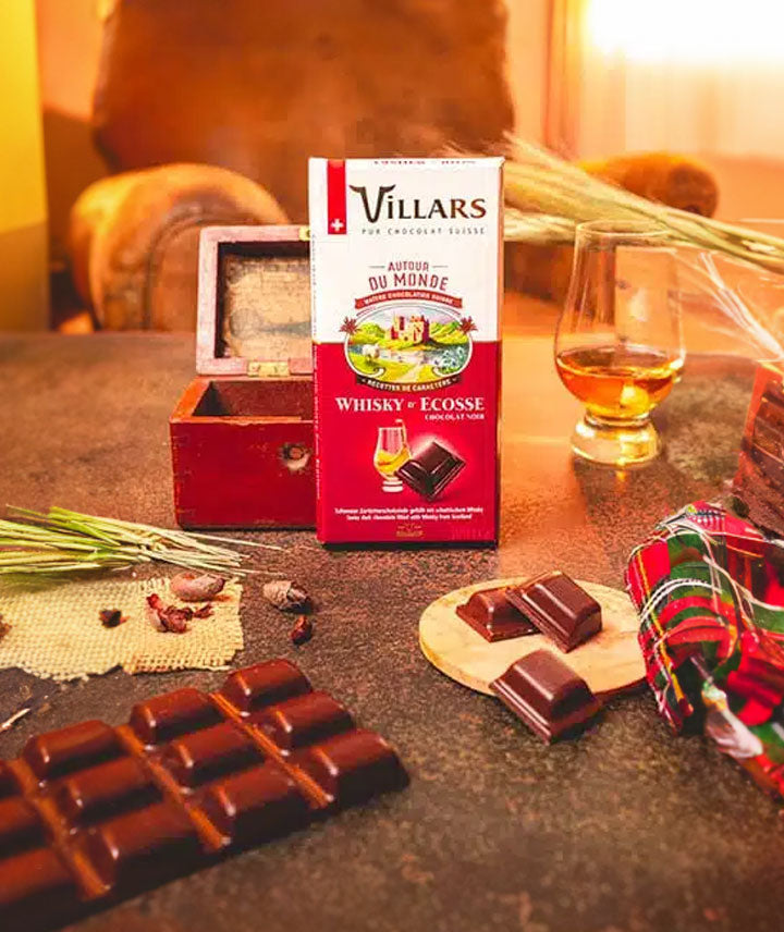 Tablette au chocolat noir et liqueur de Whisky d’Ecosse