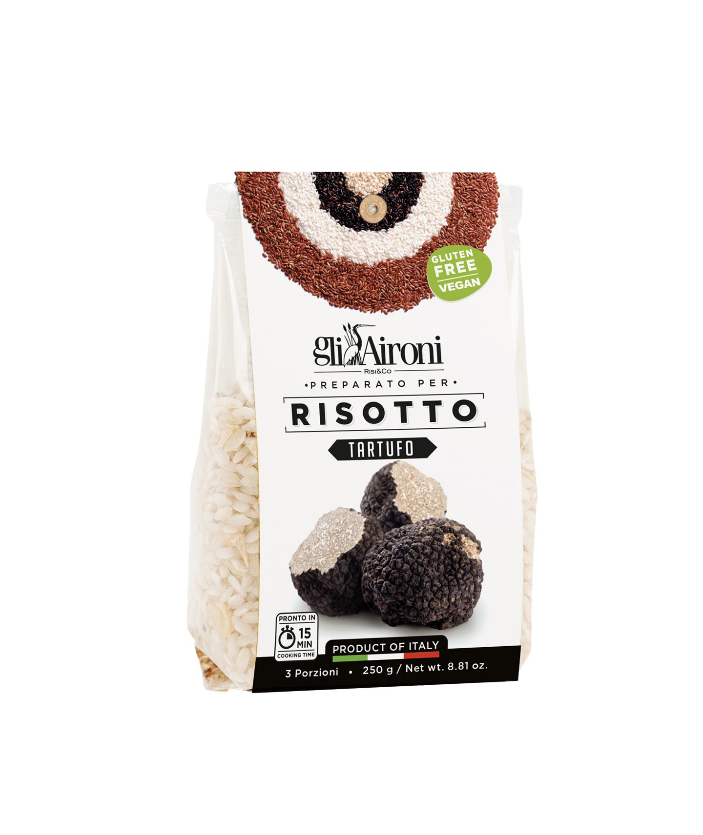 Préparation de risotto à la truffe