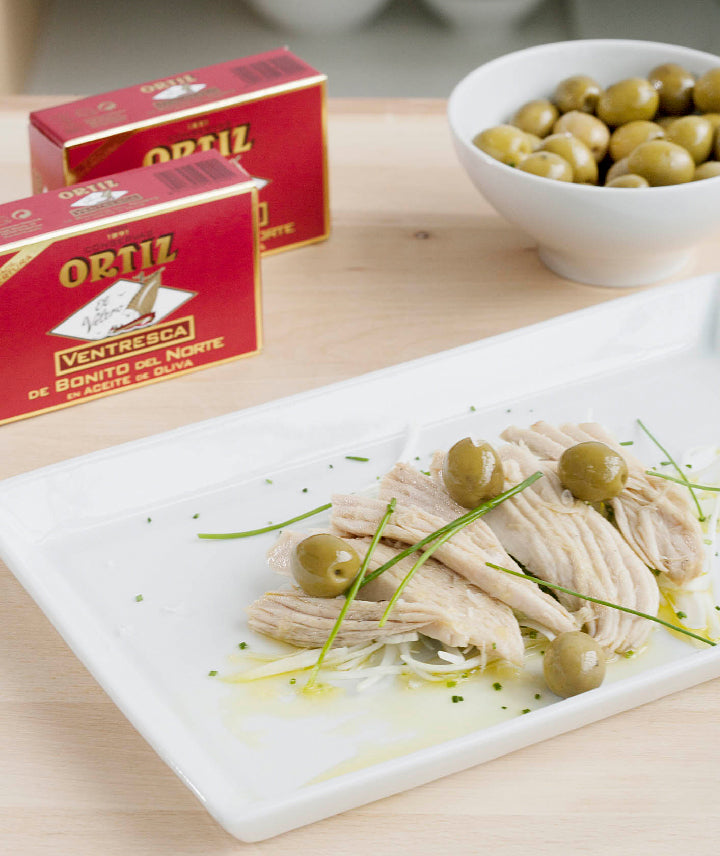 Ventrèche de thon Germon à huile d'olive - Boîte métal