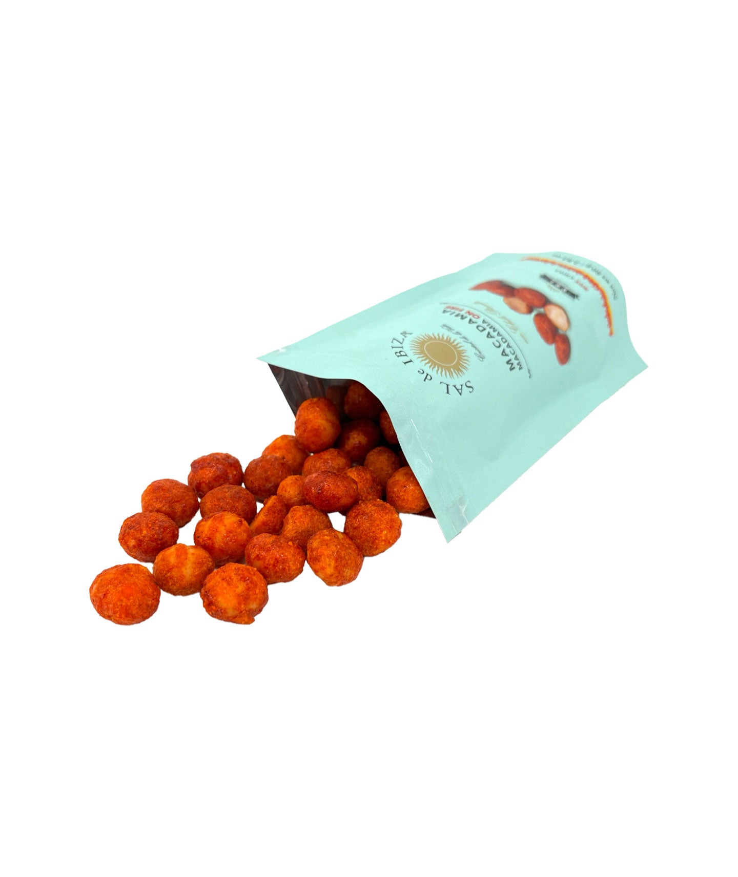 Noix de macadamia piquantes et sel de Ibiza