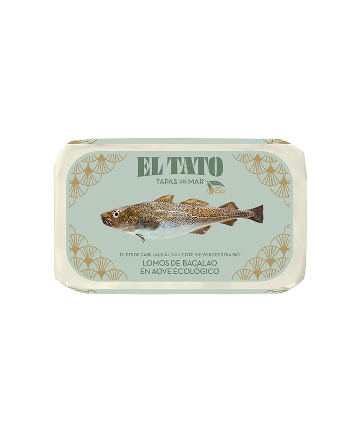 Filets de cabillaud huile d'olive vierge extra bio