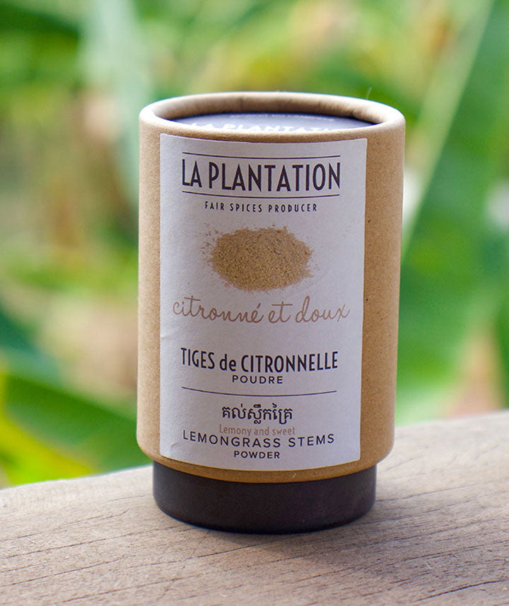 Tiges de citronnelle en poudre
