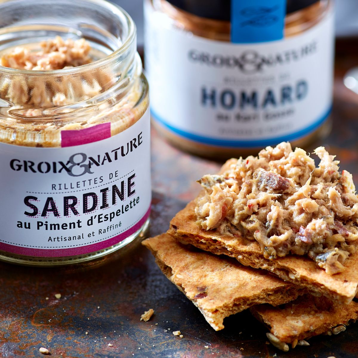 Rillettes de sardine au piment d'Espelette - 100g