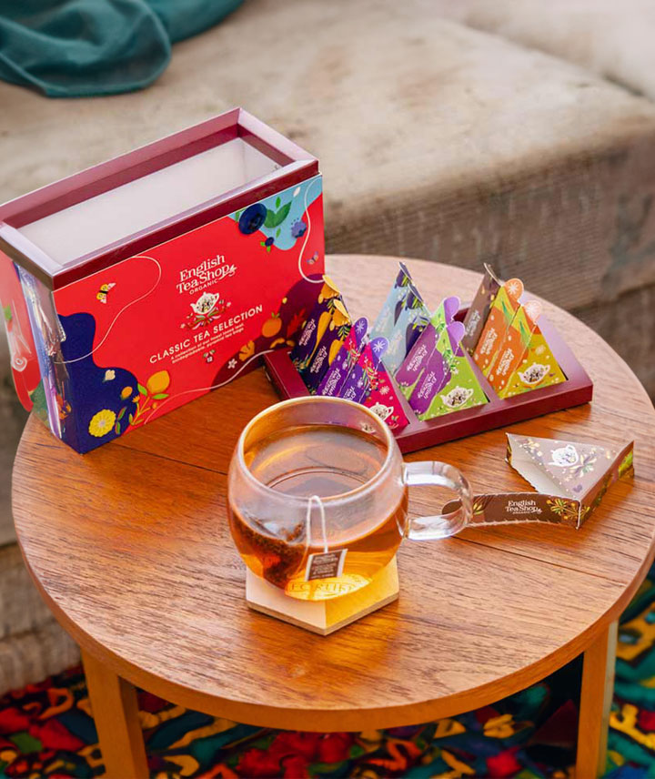 Coffret Prismes sélection de thés bio - 12 sachets