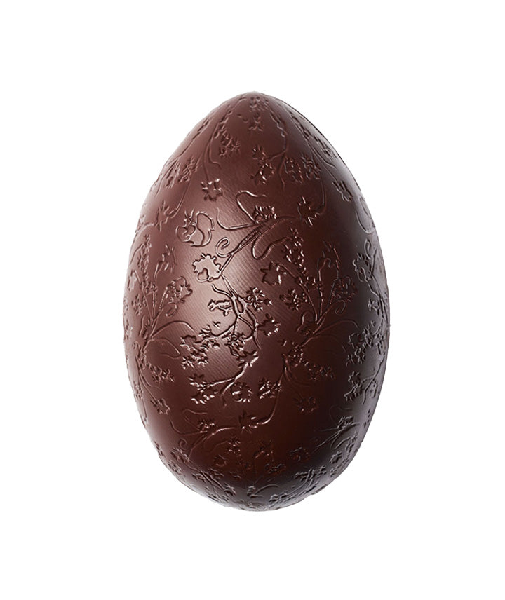 L'œuf floral au chocolat noir