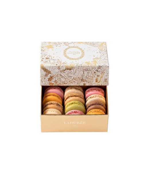 Coffret de 12 macarons "Le Jardin Magique"
